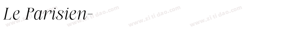 Le Parisien字体转换